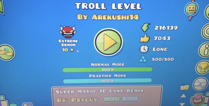 MineX_15's tweet photo. TROLL LEVEL 100% FIRST EXTREME GG https://t.co/b5cixngrwK