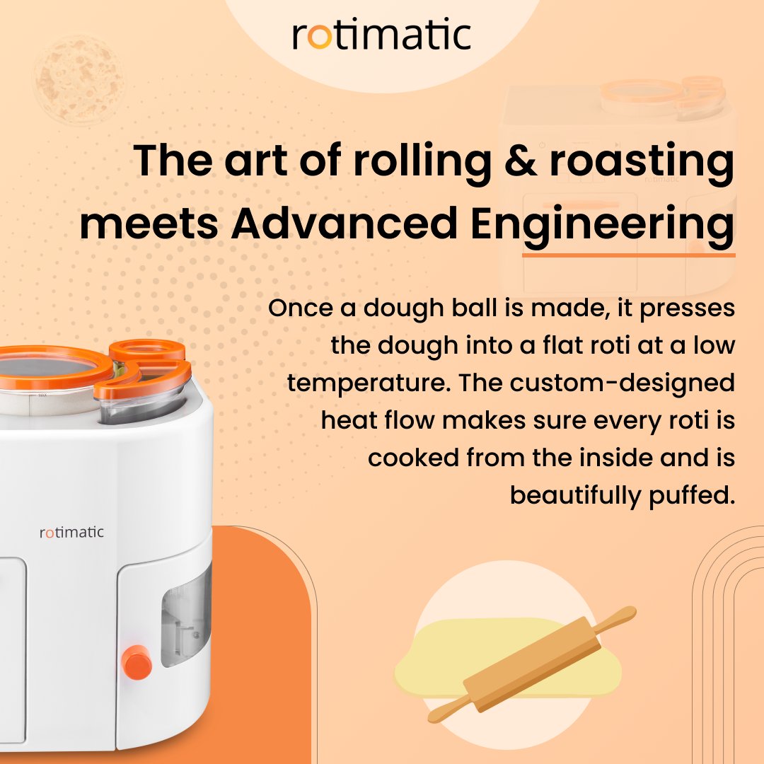 rotimatic's tweet photo. "The smarter way to roti" evolved by marrying the intricate art of roti-making and with advanced science. Here's a glimpse of what goes inside our Rotimatic. ​

#ArtMarriesScience #FuturisticKitchen #Rotimaker #RotimaticEngineering #RotiRobot #MachineLearning https://t.co/RndHlLwpiU