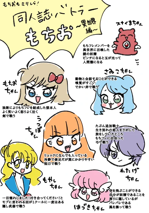 もちフレ異世界編のミリしらです!何と戦ってるのかは謎!! 