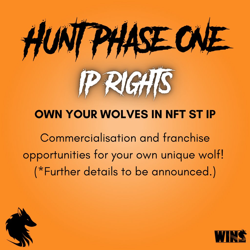 WINSNFTio's tweet photo. UTILITY ANNOUNCEMENT: HUNT PHASE ONE ๐บ
IP Rights: Own your Wolves In NFT St IP - Commercialisation & Franchise opportunities for your own unique wolf! (*Further details to be announced.) ๐
#winsnft #555pack #nft #anime #animenft #nftanime #nftutility #mintingnow https://t.co/5neO9IyRJh