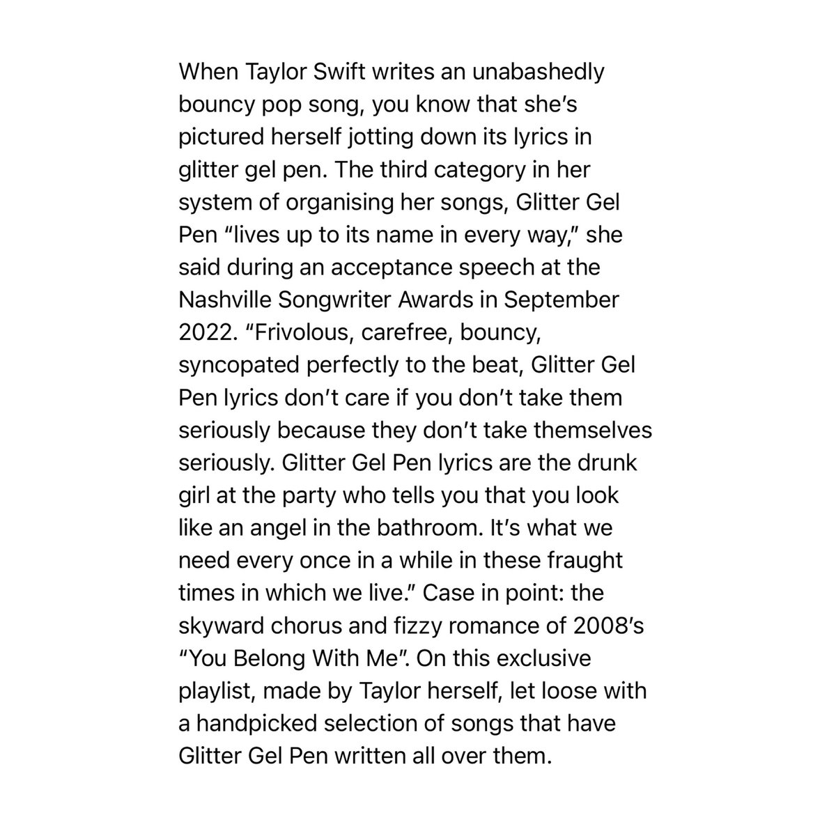 Taylor Swift Updates 🕰 on Twitter "💬 taylorswift13 describing