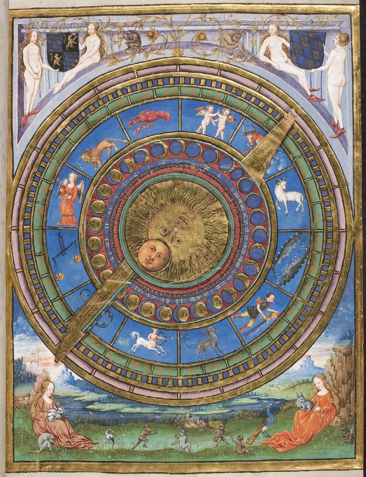 moreno_malulani's tweet photo. Catholic art is filled with images of #astrology. In fact, in the Liturgy of the Hours, depictions of the zodiac signs were used to point to the appropriate time to pray for different purposes. From Chaucer to Dante, astrology was seen as proof that a divine plan exists. https://t.co/MryJFtsVJ2