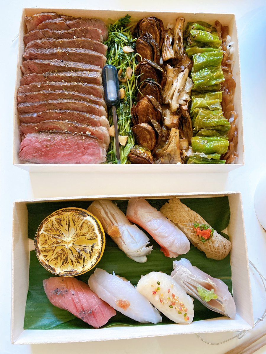 gallaggestin's tweet photo. 東京グルメ~
Akiko和牛弁当🍱
食感は本当に良くて、味も完璧で、ただ少し高いです~
でもいいよ~
A5和牛弁当!
🌟🌟🌟🌟
急に和牛を食べる気分になった🥩
これはとても精巧な盛り付けです。
#グルメ #東京グルメ #今日は何食べる #ランチ https://t.co/wIgnHoL7N7