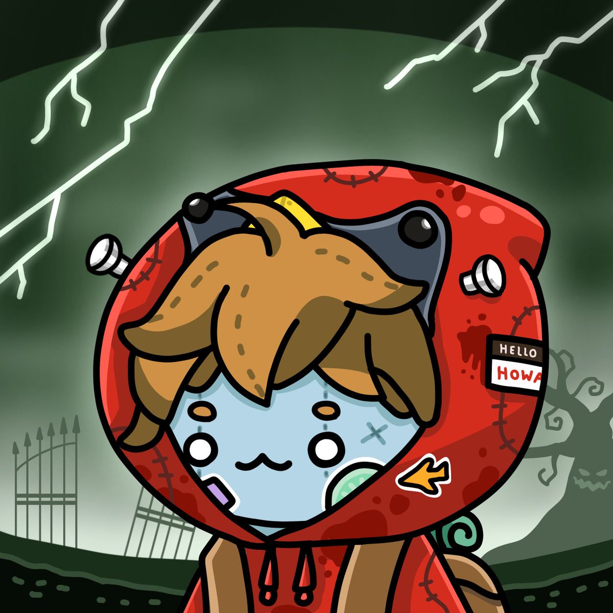 PuenKan #19 “Frankenstein Nott PJ” X <a href="/nott_pj_art/">Nott PJ</a> 
.
Puen kan (in Thai means we’re friends) is a collaborate project aims to make friend with 100 artists around the world!
.
Floor Price : 0.02 $eth
Available Now <a href="/opensea/">OpenSea</a> 
Collect here : opensea.io/collection/pue…