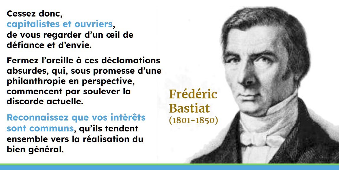 CitaroCapacity2's tweet image. "Capitalistes et ouvriers,
Fermez l’oreille à ces déclamations absurdes, qui, sous promesse d’une philanthropie en perspective, commencent par soulever la discorde actuelle.
Reconnaissez que vos intérêts sont communs."
Frédéric #Bastiat