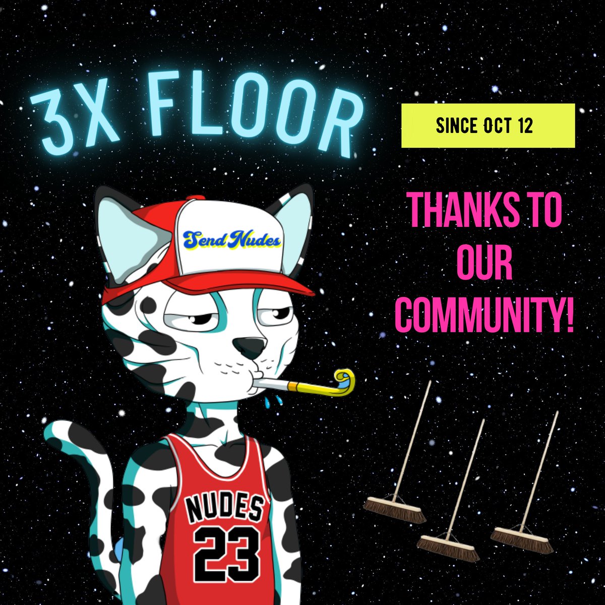 nudiecommunity's tweet image. LFG!! Thanks to some community sweeping, the Nudie fp is up 3x in 24hrs 🧹😻

Show us your Nudie in the comments 😼 and get in on the action on OS 🚨 

opensea.io/collection/nud…