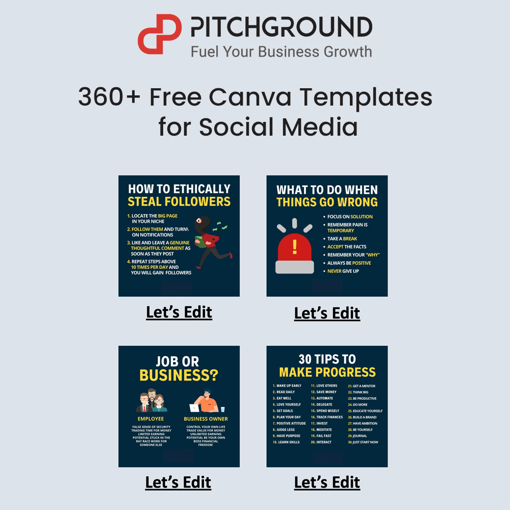 Our Canva templates are here. Get access to 360+ Incredible powerful premium and editable Canva templates for free. Like, Retweet, and comment 'Canva' below to get access. (Free for a limited time) You must be following @iuditg to receive my DM.