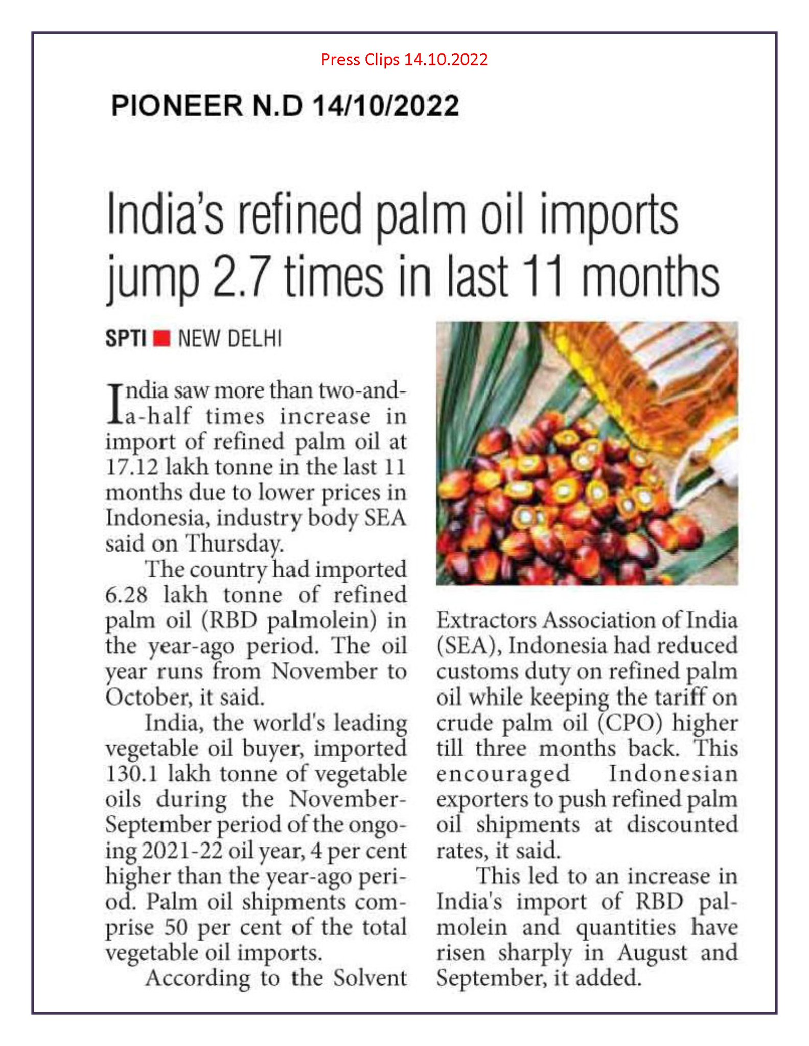 The Solvent Extractors' Association of India on Twitter "https//t.co