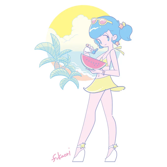 展示イラストは『ニューレトロイラストレーション』(パイインターナショナル刊)に掲載された3点を加筆または新たに描き下ろしました展示イラストはアクリルパネル、キャンバスプリント、ポスター、ステッカー、アクリルポストカードパネルなどのグッズとしても販売されるそうです 