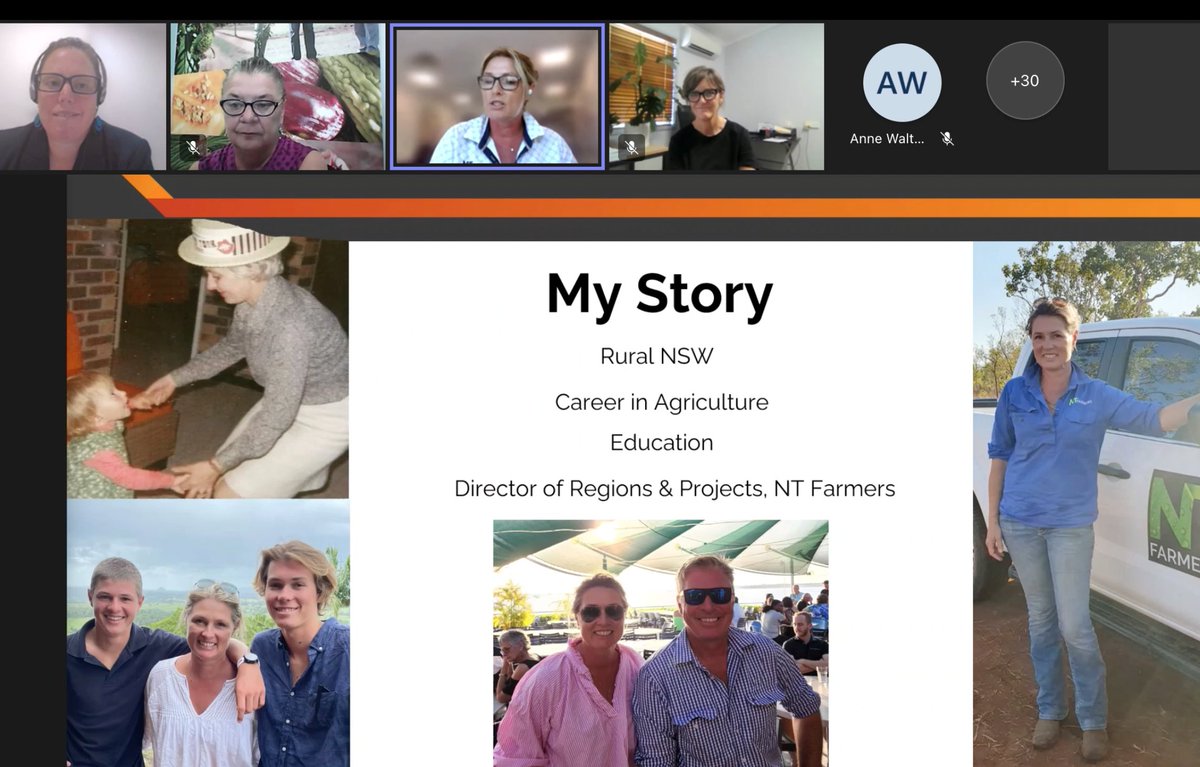 NorthernHub_au's tweet photo. Inspiring on-line presentation 2day by our Katherine Node Mngr & @NTFarmers Director Regions & Projects @SimoneC0850 4 @AgriFuturesAU Rural Women's Award π #alumni #ruralwomen #NorthernHub #NorthernHubAu https://t.co/7ZXZR5y8ja