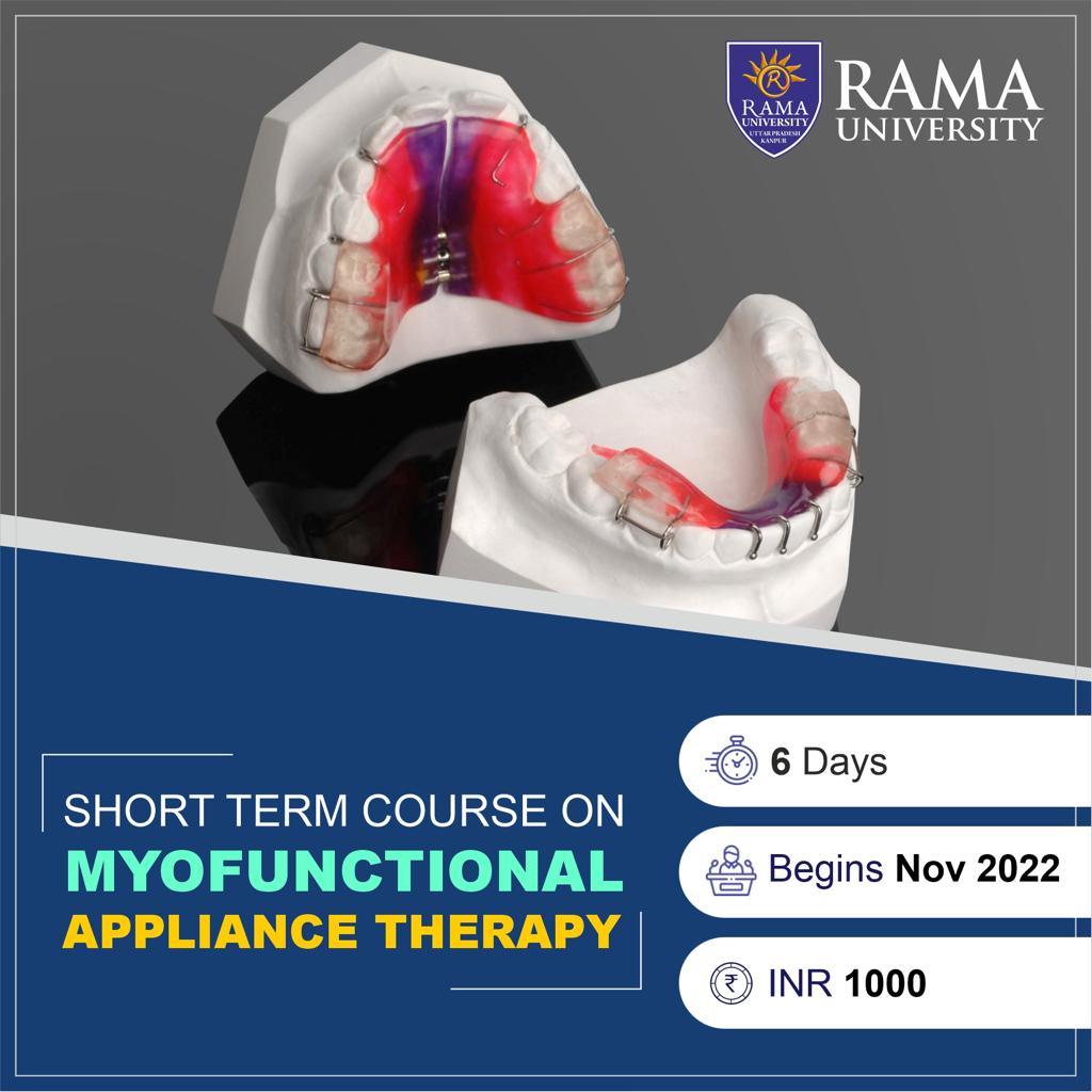 RamaUniversity's tweet photo. Short-term courses on #Myofunctional appliances #therapy🦷😬
#Participate to successfully developing the skills to manage growing #patients with #jawdiscrepancies. All the essential aspects of functional appliances, will be dealt with in detail.
Click-
https://t.co/qFOR2u7LvC https://t.co/wvbvpEpnzd