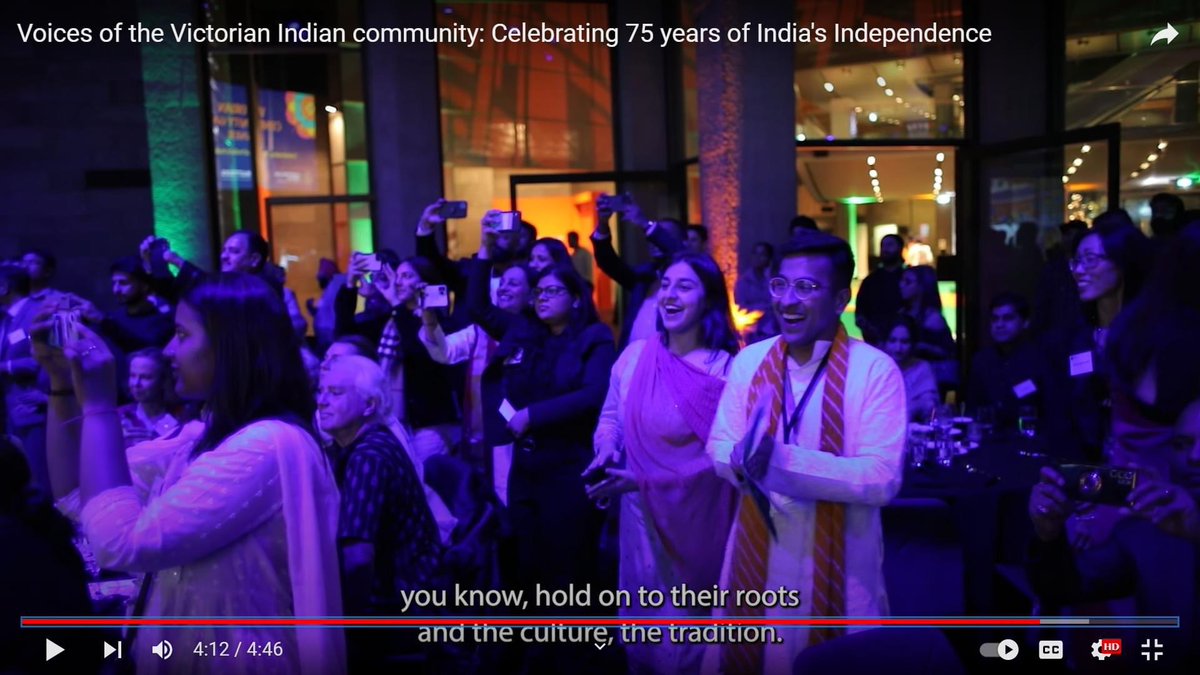 Glimpse into the #75yearsofIndependence celebration by @AIinstitute at @NGVMelbourne , really glad to get the opportunity from @Lisa_Singh and @ArchitAgrwl