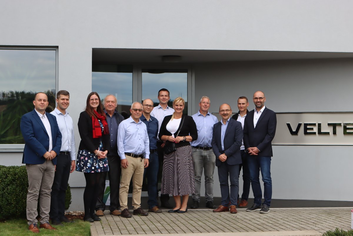 velteko_com's tweet photo. Last month we were honoured to welcome the Management from the Central Bohemian Region in VELTEKO. Our guests learned how advantageous and versatile Velteko machines are. Also ensuring our strong position within the market and our readiness for a sustainable future. #packaging https://t.co/MgCtVBjVYd