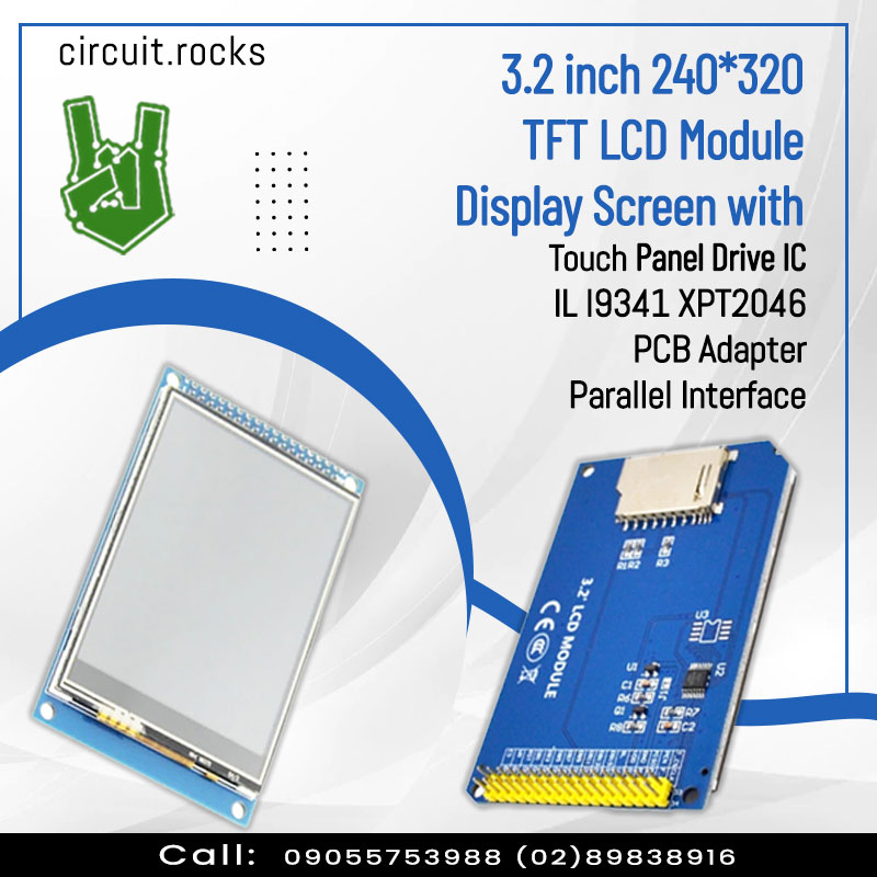 circuitrocks's tweet image. 3.2 inch 240*320 TFT LCD Module Display Screen with Touch Panel Drive IC ILI9341 XPT2046 PCB Adapter Parallel Interface is a 3.2-inch color screen, support 16BIT RGB 65K color display.
Click Here-bit.ly/3MvbvfD
#lcddisplayscreen #sim800c #arduino #electronics #tech