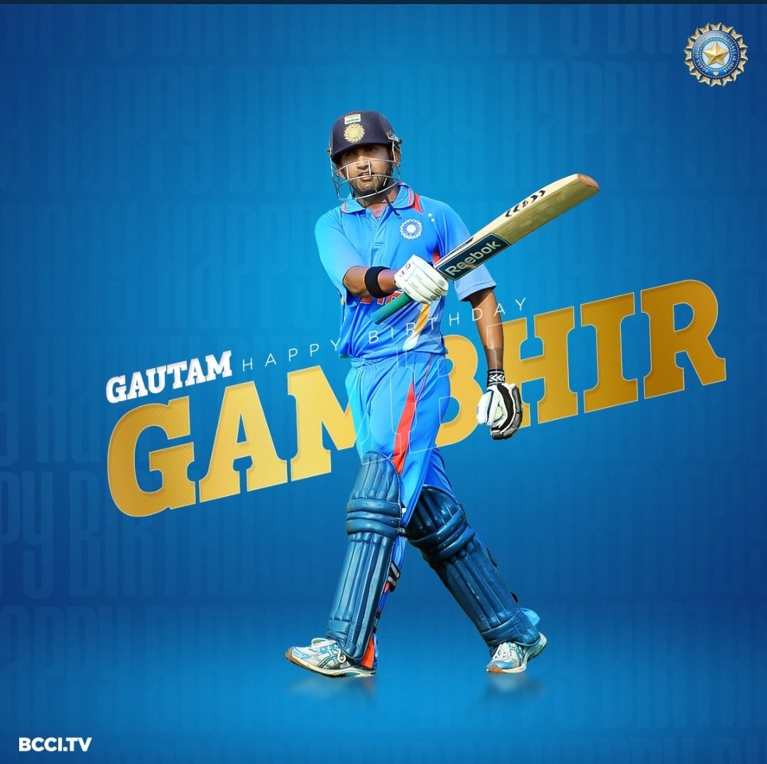 Happy birthday to gautam.gambhir..unsung hero of 2world cups..have a nice year ahead. 