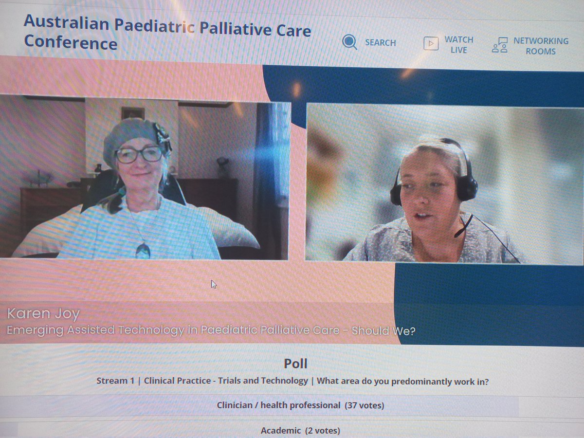 AlisonBowers12's tweet photo. The amazing Karen Joy presenting 'Emerging Assisted Technology in #PaediatricPalliativeCare should we? #22APPCC @PaedsPalCare @Pall_Care_Aus @childhealthqld @qldhealth https://t.co/PRvtp6lWJq