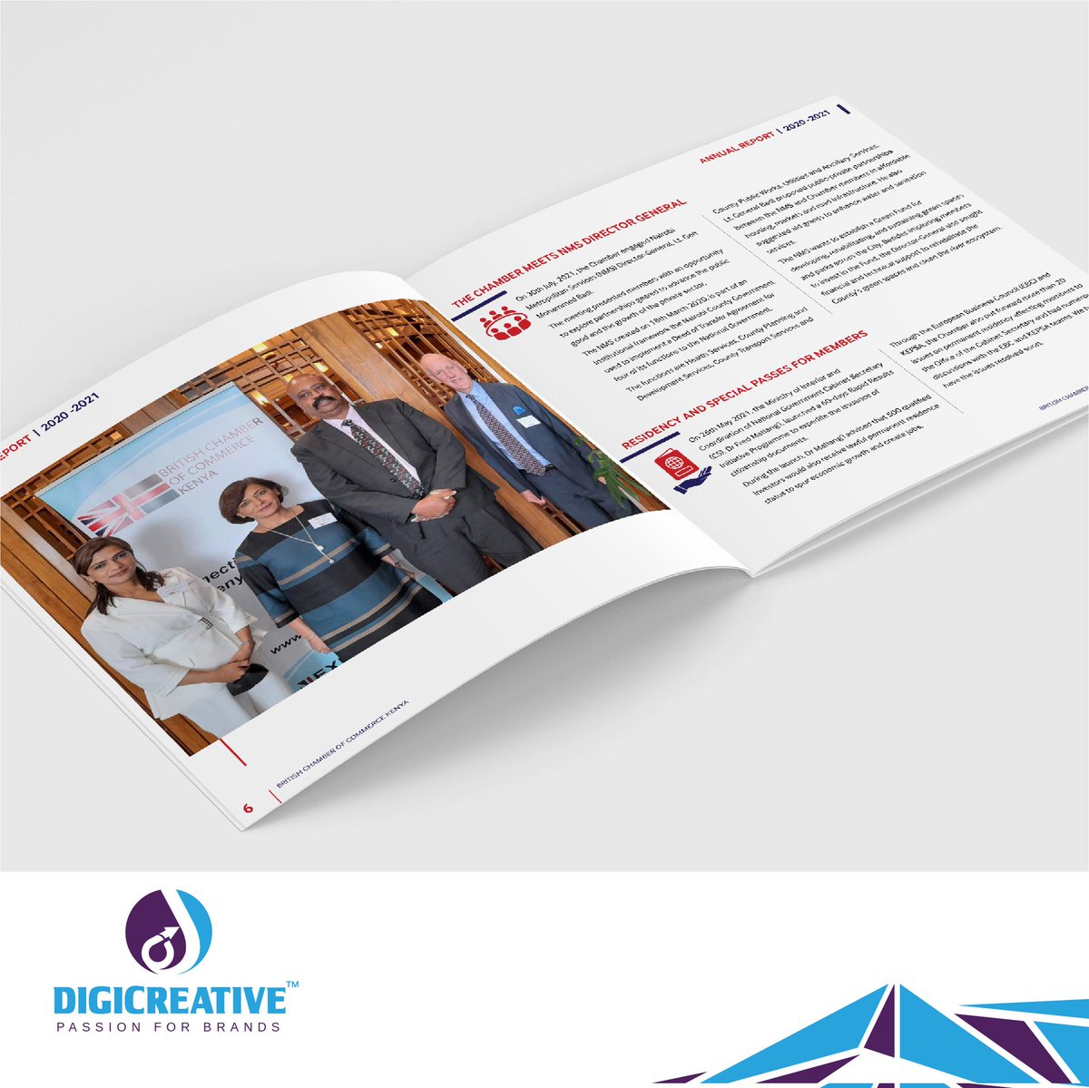DigicreativeLtd's tweet photo. Client: British Chamber of Commerce 
Project: 2021 Annual Report Layout Design
Country: Kenya

Get your publications done by a Branding &amp; Design agency with a proven track record of excellence!

We take care of every detail.

Call 0708818818 now!

#Digicreative
#PassionForBrands https://t.co/JwjCcll3In