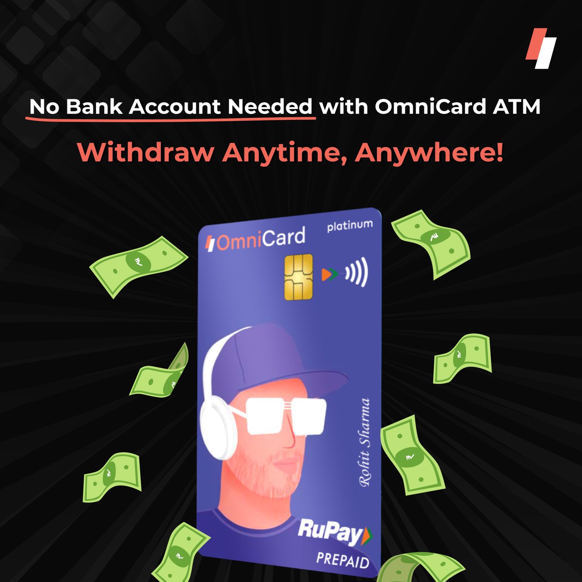 myomnicard's tweet photo. Did you just withdraw cash using your bank debit card? π€ NOT ANYMORE! Withdraw Cash using OmniCard without a Bank Account β‘
#MyOmniCard #StepUpYourLife #RuPay #CashWithdrawal #Cash #ATM https://t.co/b3kMubJOtB