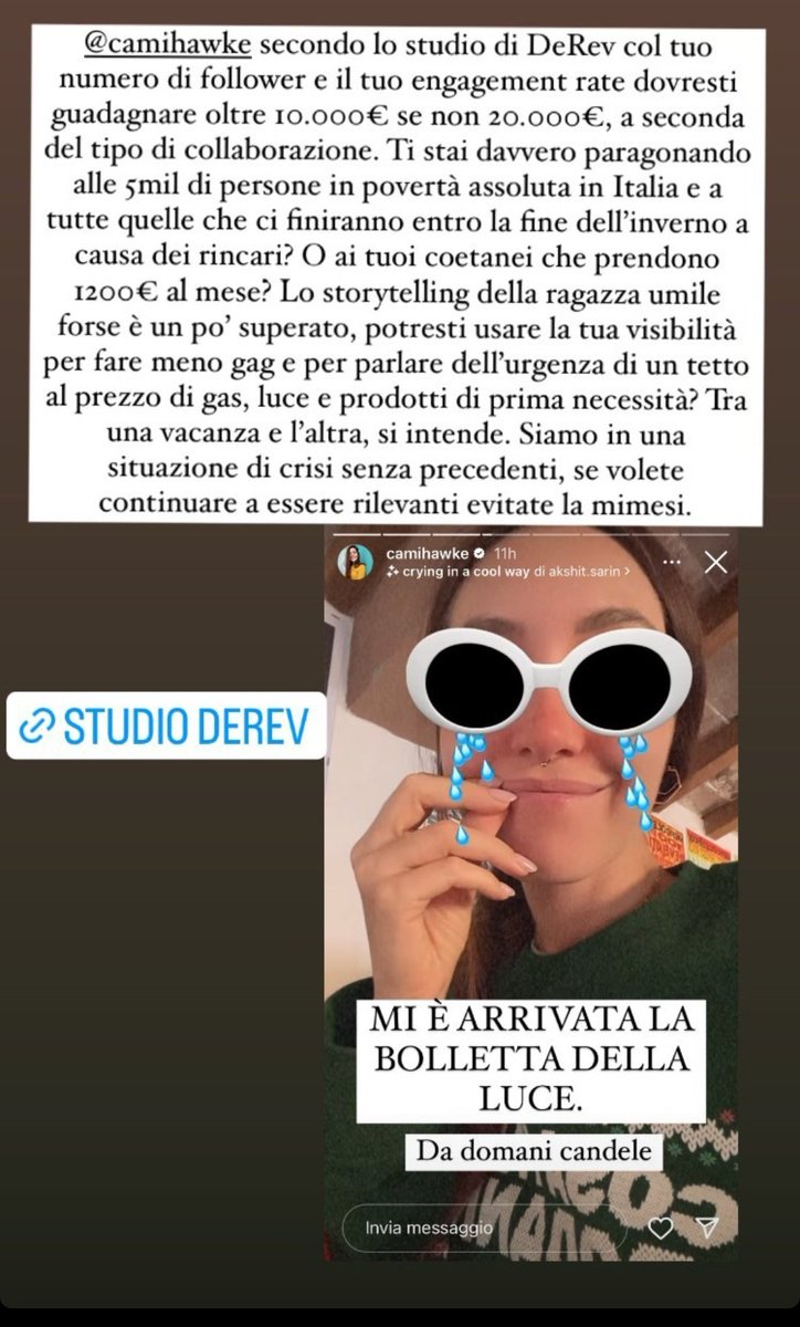 Jes912's tweet photo. Camihawke ancora non ha capito che la storiella della ragazza umile non se la beve piú nessuno #taolapurani #sp0ra https://t.co/0AVZPgmPOW