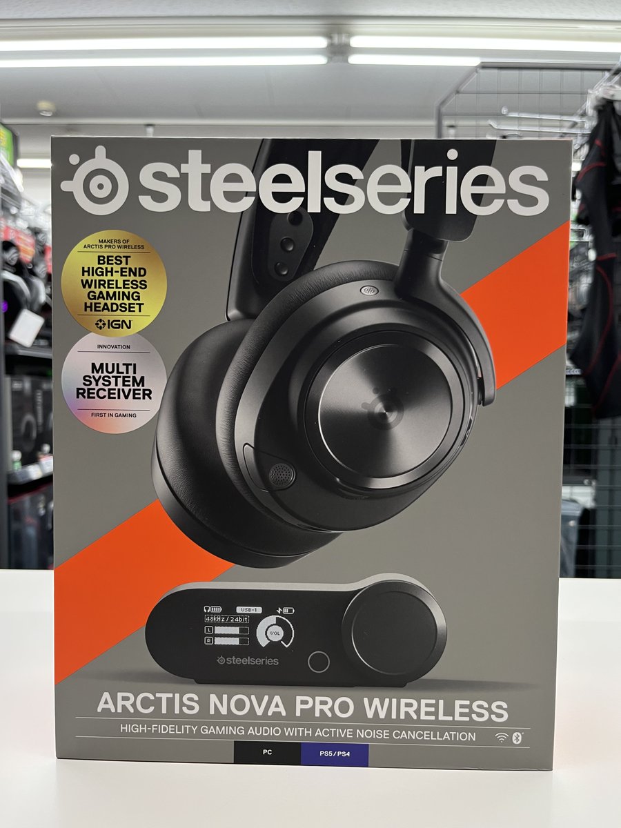 Tsukumo_Namba's tweet photo. 【日本橋店3F】
#steelseires
人気のワイヤレスヘッドセットが再入荷！

Arctis NOVA PRO WIRELESS
税込：56,070円

※お一人様一台限り
※取り置きサービス不可となっております。 https://t.co/Ouzq84uvE0