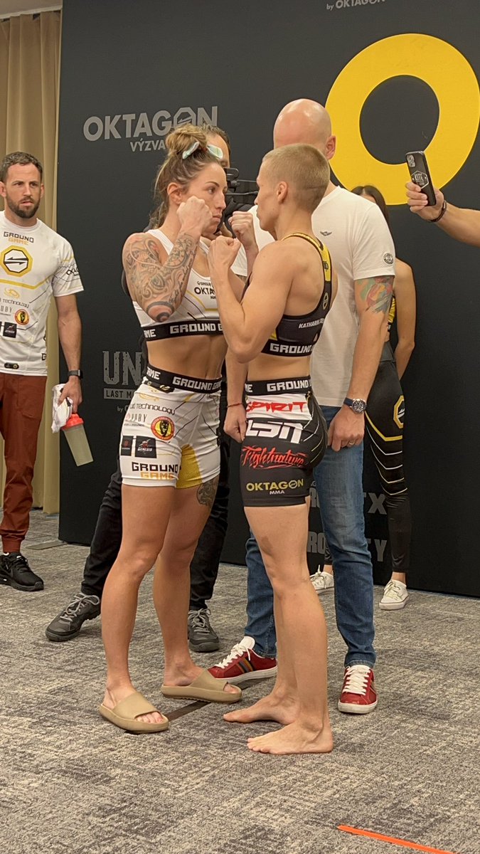 SeanM_Striking's tweet photo. @MalloryyMartin and @serbian_steel both made weight and are ready to go tomorrow night at #Oktagon36! @OktagonOfficial https://t.co/ok9MfYvACz