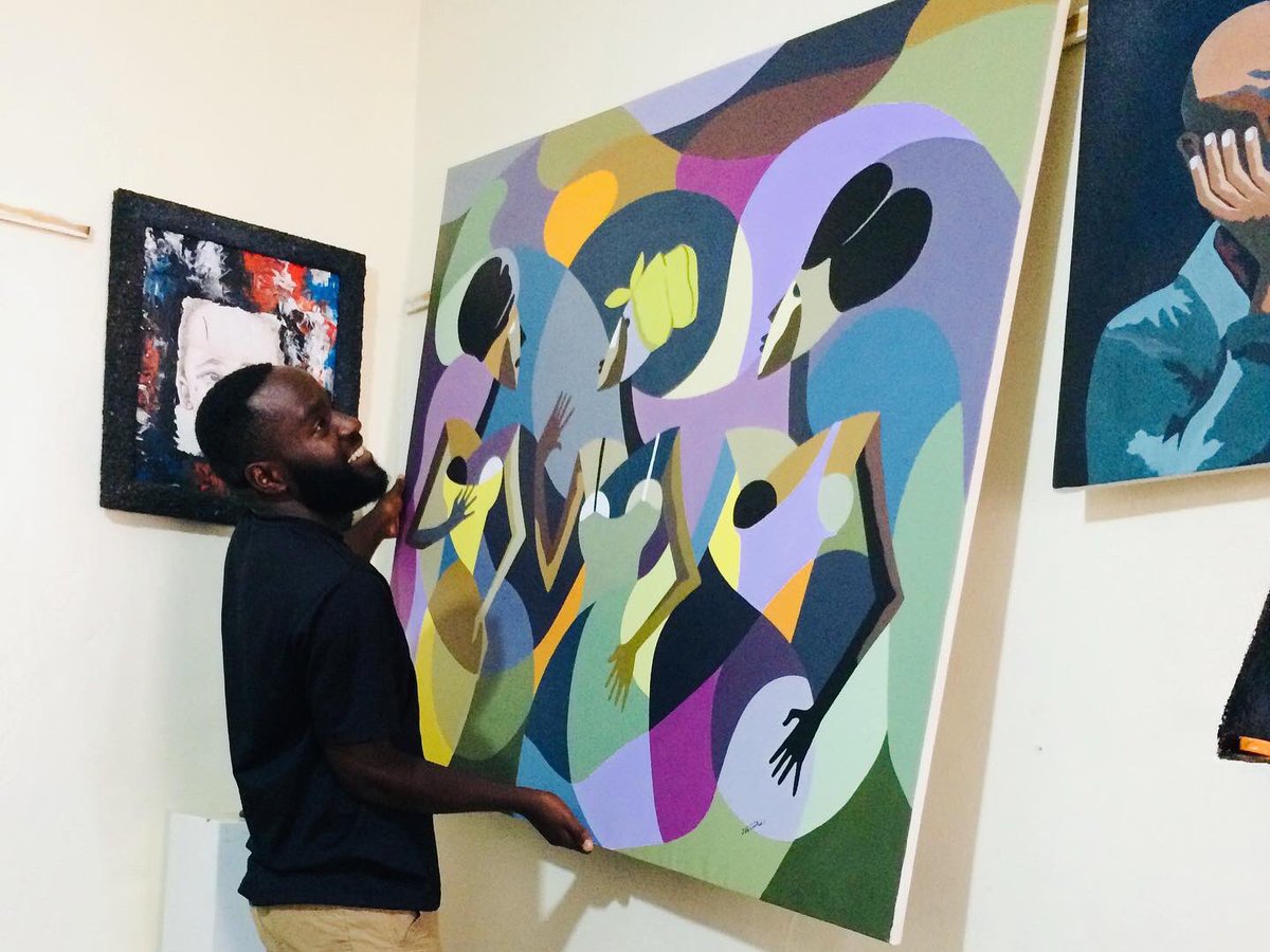 jada_art's tweet photo. Title: The Gossip 
Medium: Acrylic on canvas 
Size: 120cm/150cm
Year: 2022

Thank you #KerraWalker for owning my painting 🙏🏽.
For info or want to visit my studio call/WhatsApp +250787469701 https://t.co/S7m126N7zS
