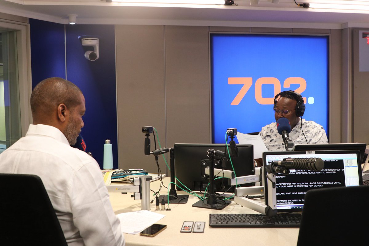 TheDALRO's tweet photo. “Copyright is one of the oldest laws, and people sometimes don’t know what they’re allowed to do or not.” Managing Director of DALRO, Lazarus Serobe speaking to @bonglez on #702Breakfast @Radio702.
#702Walk
#DALROlaunch https://t.co/tNwfe7N6Ni
