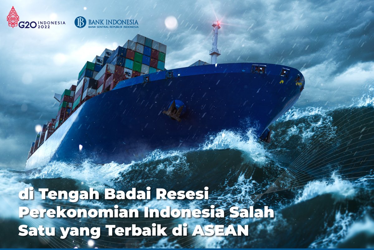Di tengah ancaman resesi global, nyatanya perekonomian Indonesia menjadi salah satu yang terbaik di kawasan ASEAN. Kok bisa? 

–sebuah utas–