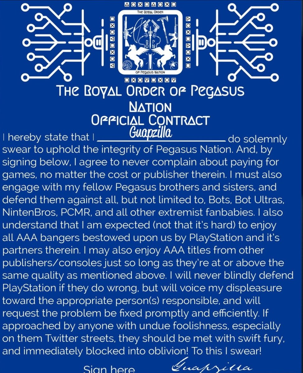 blntforcetrama's tweet photo. From what I've heard he was console warring in his dying age. He thought he was special like every other pony on Twitter and raised his own status to pegasus by making a cult and recruited many henchmen including Guapzilla etc 🤦♂️ https://t.co/RUeQYS8ZWO