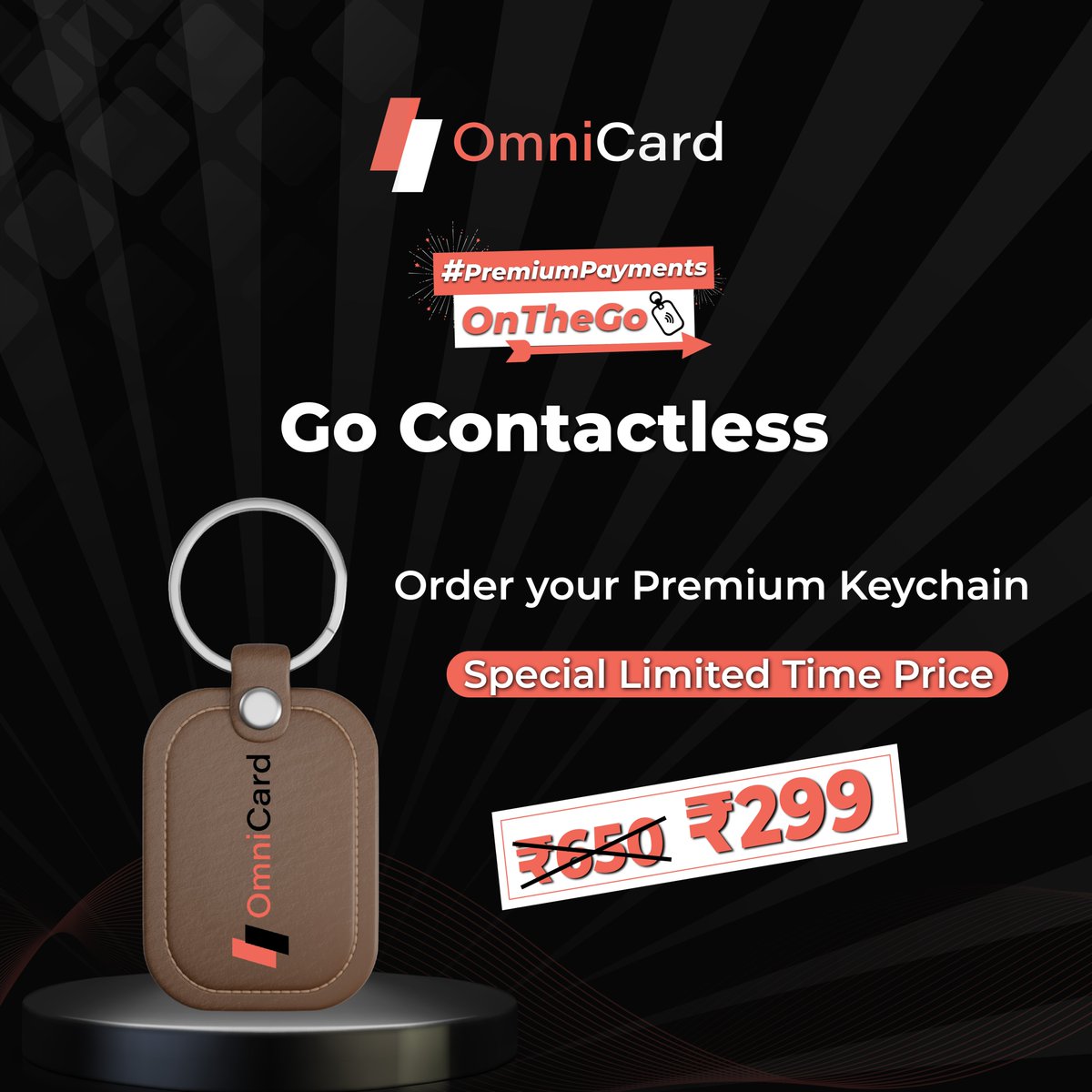 myomnicard's tweet photo. Hurry Up! Grab your OmniCard Keychain Today for just ₹299 ⚡

#MyOmniCard #StepUpYourLife #OmniCardKeychain #ContactlessPayment #RuPayOntheGo https://t.co/9vKauBzWp7