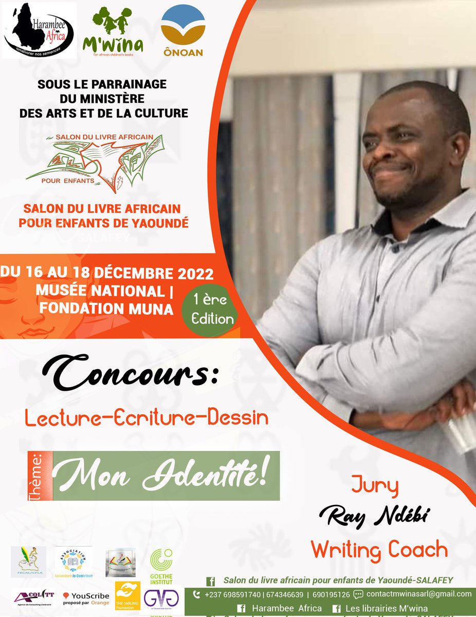 Nadine_Mek's tweet photo. @RTNdebi  sera le Coach de nos petits écrivains du concours en prélude au Salon du livre africain pour enfants de Yaoundé-SALAFEY 

#Salafey!
#Mwina
#HarambeeAfrica https://t.co/nx0SV4f84i