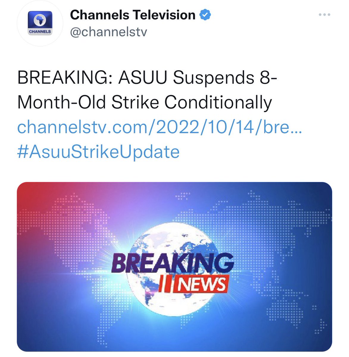 SalamiAbideenO1's tweet photo. 14 February - 14 October! #8months #Conditionally #ThankGod #ASUU #FG
#AsuuStrikeUpdates https://t.co/EQRveBT6NY