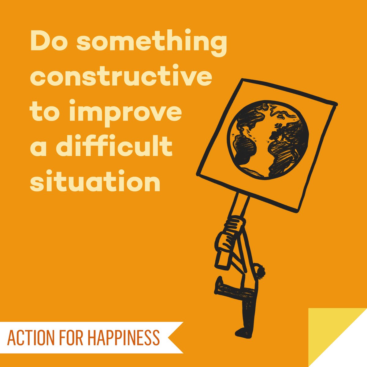 Optimistic October - Day 14: Do something constructive to improve a difficult situation actionforhappiness.org/optimistic-oct… #OptimisticOctober
