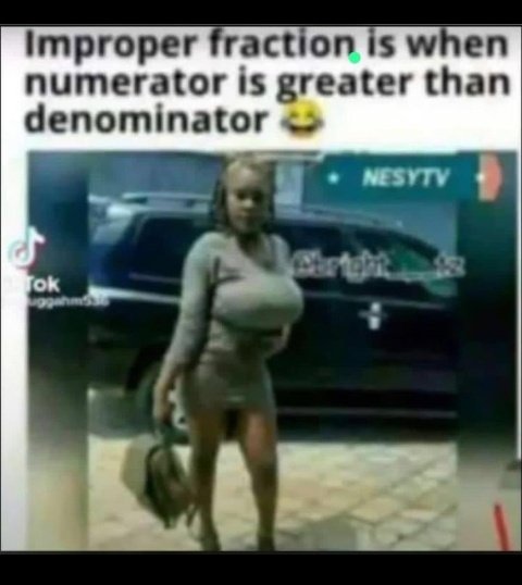 DaisyKwagala's tweet photo. Improper fraction 🤣🤣🤣 https://t.co/PLjAIr3Xv5