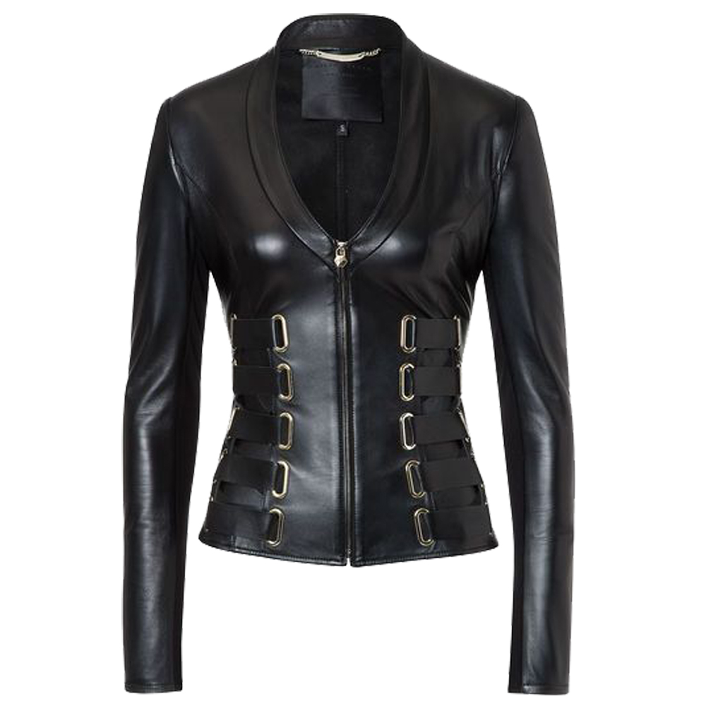 Women Real Leather Gothic Jacket Available In Stock Now. Buy More Gothic Jackets & Gothic Coats Here. #gothicjacket #gothiccoats #womengothicclothing #mengothicclothing #usa #canada #uk #FreeShipping thedarkattitude.com/women-leather-…