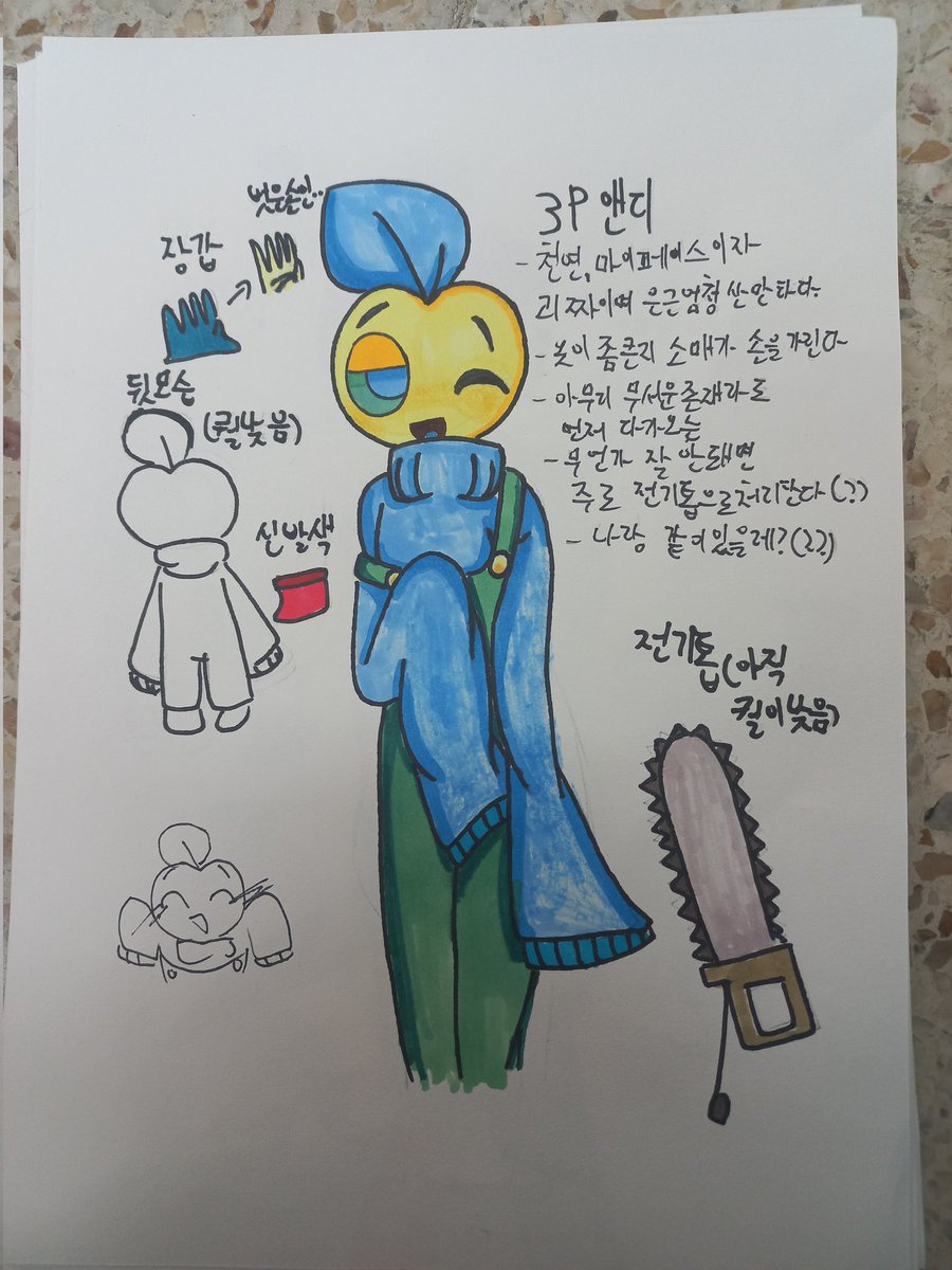 GeobjaengD's tweet photo. 제가만든 앤사농3P 그리실뿐?(취향대로
가능험)
#Andysapplefarm
#AndysapplefarmAU
#AndytheApple
#PeterthePumpkin
#ClaustheClock
#FelixtheFish https://t.co/uoaLaEOSqF