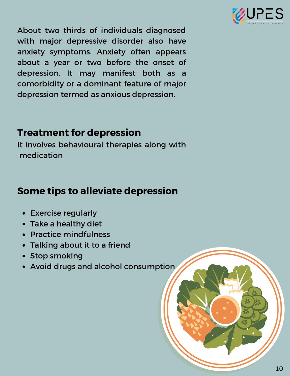 SOLS_UPES's tweet photo. .@SOLS_UPES @UPESDehradun 
Depression is way more common than we may think.
The good news for us is that help is available.

This piece of work tells us more:

#Mentalhealth #MentalHealthAwareness #Wellbeing #WorldMentalHealthDay2022  #depression #lifestyle https://t.co/JlyBQroLDK