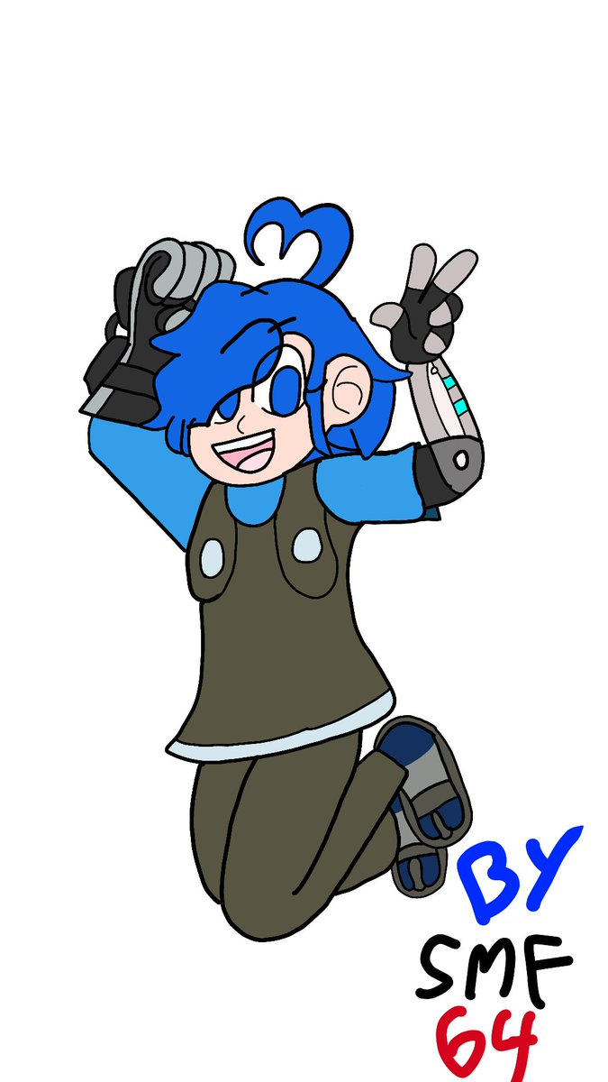 smf_fan's tweet photo. Tari, her alternative outfit inspired by ßeta Tari, and Tish aka SMG4 Minion (Not confused with Minions from Despicable Me.) #smg4fanart #tari #meta_runner #SMG4 #Smg4tari https://t.co/5EMMwpcEtU