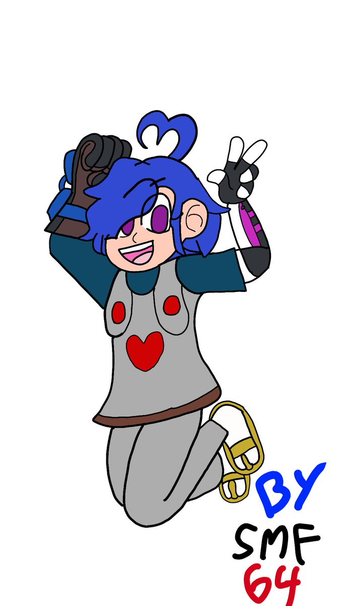 smf_fan's tweet photo. Tari, her alternative outfit inspired by ßeta Tari, and Tish aka SMG4 Minion (Not confused with Minions from Despicable Me.) #smg4fanart #tari #meta_runner #SMG4 #Smg4tari https://t.co/5EMMwpcEtU