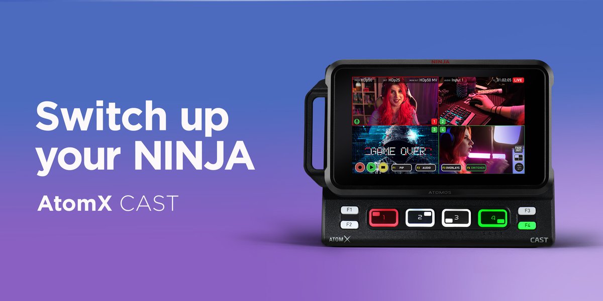 AtomosGlobal's tweet photo. Add the AtomX CAST expansion module to your NINJA V or NINJA V+ for just $/€199 (excluding local taxes), save $/€50 today! Available for a limited time only until 15 November 2022.
Learn more: https://t.co/G1huvLE0b8
#NINJAV #AtomXCAST #Production #Filmmaking #Sale https://t.co/LoB2CegTcn