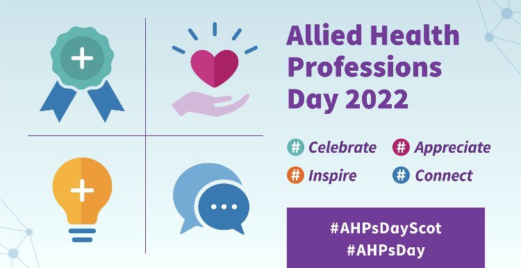 Proud and happy to #celebrate #AHPsDay2022 today 🌈 for everything we do in all #AHP careers to support people to live their best lives &amp; add life to years #Appreciate <a href="/JoanPollard1/">Joan Pollard</a> <a href="/elaineahpmh/">Prof Elaine Hunter</a> <a href="/sammhahp/">Samantha Flower (she/her)</a> <a href="/lauralennox6/">Laura Lennox AHPed</a> <a href="/AliAHPDem/">Alison McKean</a> @gemlou43 <a href="/S_Hodgson93/">Sarah Hodgson</a> <a href="/Nakeddietitian/">Laura K King RD</a>