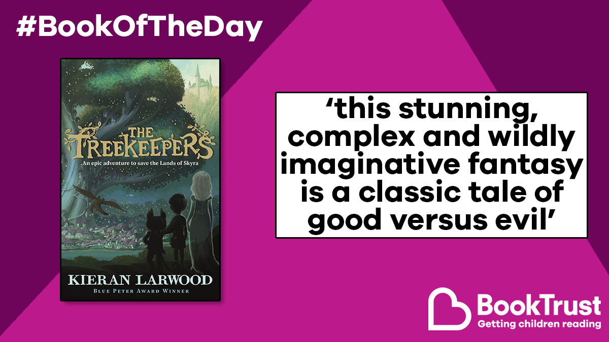 Booktrust's tweet photo. With richly drawn characters, a perilous quest and a healthy dash of gruesome evil, you won't be able to resist our #BookOfTheDay!

#TheTreekeepers from @kmlarwood and Chris Wormell is utterly compelling: https://t.co/OoUOBM7kMx @FaberChildrens https://t.co/u6FoU2PNmv