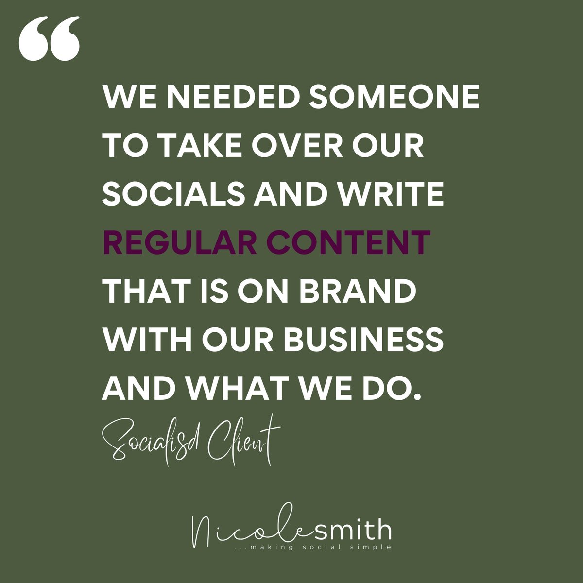 Can you guess what our top seller is at Socialisd?

You guessed it. Social media content... bit.ly/NS_Linkedin

#nicolelovessocial #socialmadesimple #socialmedia