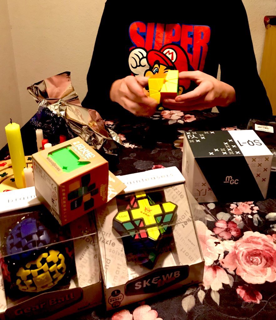 SweetMouse85's tweet image. Cubes, sooo many cubes!
Some of the birthday presents my son wished for his birthday 🎂 🎈
He has a total of 11 cubes now. 
Happy birthday 🎁🎈 

#rubiks #mefferts #fishercube #yjmgcsq #gan #IndieGameDev #WPUGamers #Cubes #zauberwürfel #ShareYourGames