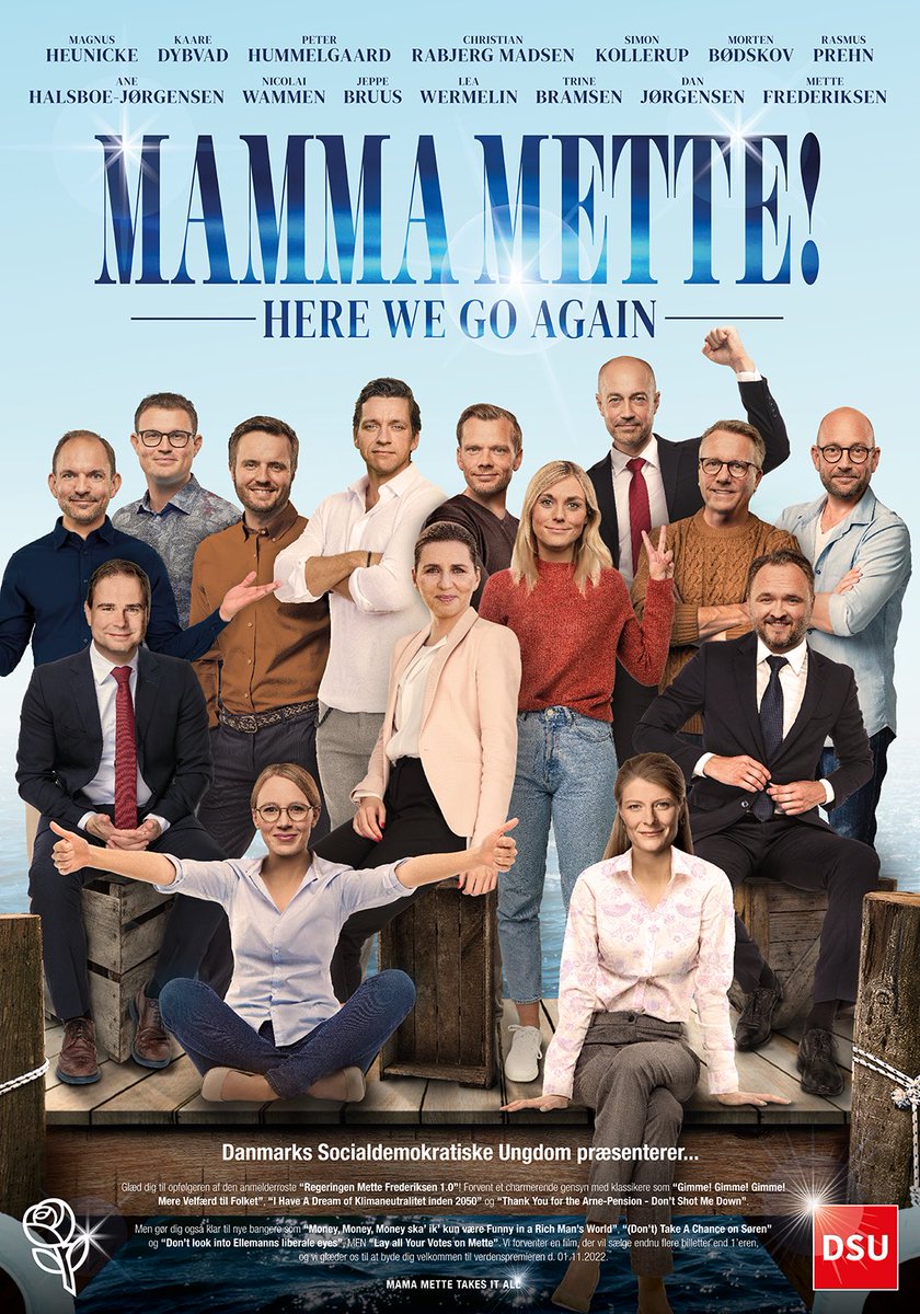 SÅ ER DEN HER ‼️

Intet folketingsvalg uden en legendarisk filmplakat fra DSU. En stolt valgkampstradition, der skriver sig ind i rækken af en lang række ikoniske filmplakater siden den første Anker Bond-plakat i 1987. Premiere d. 1. november ❌🗳 #FV22 #valg2022 #dkpol #dkmedier