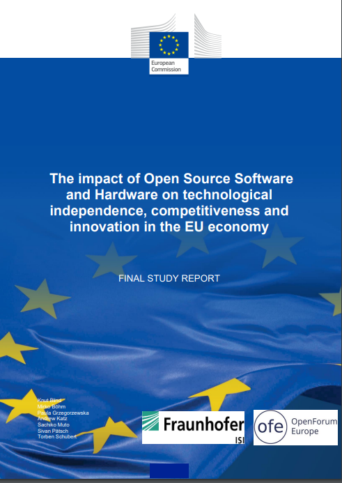 Joinup_eu's tweet photo. 👩🏻‍🏫Interested in the impact of #OpenSourceSoftware &amp; Hardware on technological independence, competitiveness &amp; innovation in the 🇪🇺#EUeconomy❓
🔽Download this @EU_Commission's study📗&amp; get insights into it❗
👉https://t.co/BPAmTA9wdK
@DigitalEU @OpenForumEurope @KnutBlind https://t.co/tTKTri3kBe