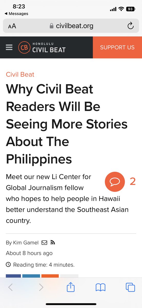 jubay's tweet photo. “1 in 6 people living in Hawaiʻi are Filipino. We want our readers to know more about the country and the people from there.  

“To do that, let’s hire a Korean American, Polynesian dance aficionado from Massachusetts who visited the Philippines once while in transit to Hawaiʻi.” https://t.co/4M2cIylK3U