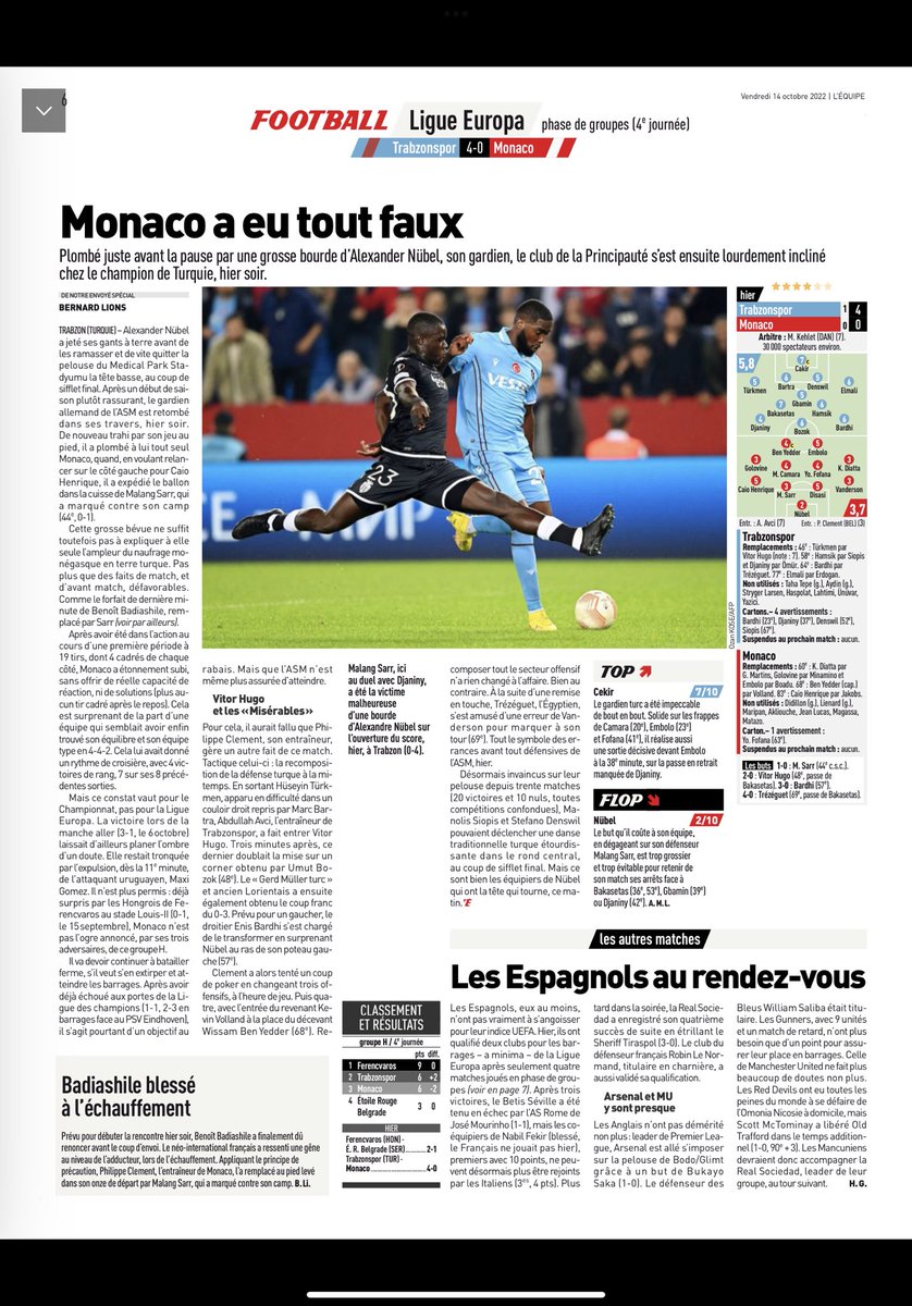 PressSec929's tweet photo. #AsMonaco
#TSASM
Ne pas tout jeter, jusqu’à cette 43ème mn on était bien dans le match malgré des occasions ratés.
On compte sur vous @AS_Monaco pour réagir contre Clermont Dimanche.
Dans la victoire comme dans la défaite DAGHE MUNEGU!🇮🇩 https://t.co/hEnNSaFDs9