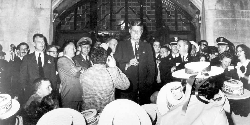 Exactly 62 years ago today, then-Senator John F. Kennedy spoke to 10,000 students at <a href="/UMich/">University of Michigan</a> at 2 a.m. in what we now call our Founding Moment. Learn more and read Kennedy's full remarks from that historic early morning here: bit.ly/3V33Dpz

#PeaceCorps #History #Service