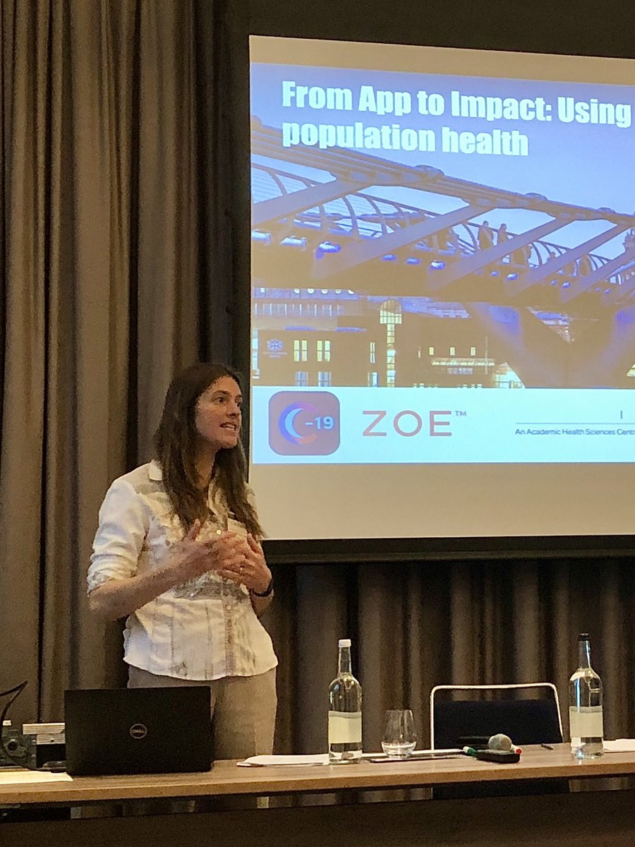 Fascinating keynote talk by Professor Claire Steves, lead scientist behind the ZOE Covid app, at the Manchester Digital Epidemiology School today #ManDigEpi22
